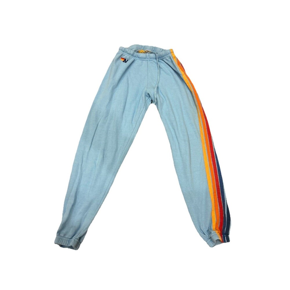 Aviator Nation Sky Blue 5 Stripe Set Hoodie and Sweatpants - Picture 8 of 9